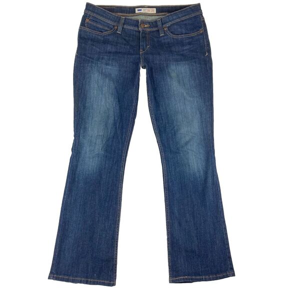 Levi's Demi Curve‎ Straight Leg Womens Jeans Low Rise Size 13 S/C - Picture 1 of 14